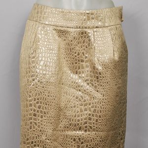 Rebecca Moses Gold/Metallic Skirt w/Pockets (12)